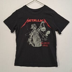 Metallica Toddler Size 4T Graphic Tee And Justice For All Short Sleeve T-Shirt